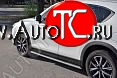 31 649 р. Пороги труба 120х60 овал с проступью . Russtal  Mazda CX-5 ( KE,  KF) (2015-2024) рестайлинг  с доставкой в г. Санкт‑Петербург