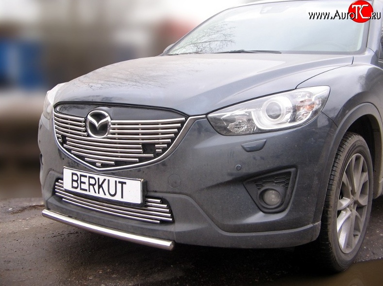 9 399 р. Декоративная вставка решетки радиатора Berkut Mazda CX-5 KE рестайлинг (2015-2017)  с доставкой в г. Санкт‑Петербург