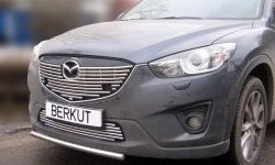 6 199 р. Декоративная вставка воздухозаборника Berkut (d12 мм) Mazda CX-5 KE рестайлинг (2015-2017)  с доставкой в г. Санкт‑Петербург. Увеличить фотографию 1