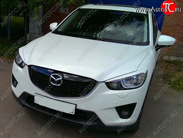 1 399 р. Реснички на фары CT v2 Mazda CX-5 KE рестайлинг (2015-2017) (Неокрашенные)  с доставкой в г. Санкт‑Петербург