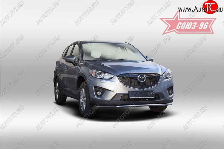 15 254 р. Одинарная защита переднего бампера (d42) Premium Souz-96 Mazda CX-5 KE рестайлинг (2015-2017)  с доставкой в г. Санкт‑Петербург