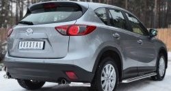 18 499 р. Защита заднего бампера (Ø63 мм уголки, нержавейка) SLITKOFF Mazda CX-5 KE дорестайлинг (2011-2014)  с доставкой в г. Санкт‑Петербург. Увеличить фотографию 4