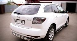 20 749 р. Защита заднего бампера (Ø76 и 42 мм, нержавейка) SLITKOFF  Mazda CX-7  ER (2010-2012) рестайлинг  с доставкой в г. Санкт‑Петербург. Увеличить фотографию 4