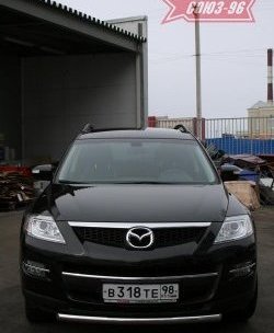 2 384 р. Защита переднего бампера одинарная Souz-96 (d60) Mazda CX-9 TB дорестайлинг (2007-2009)  с доставкой в г. Санкт‑Петербург. Увеличить фотографию 2