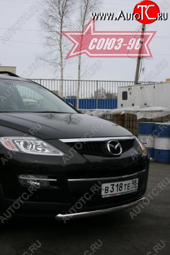 2 384 р. Защита переднего бампера одинарная Souz-96 (d60) Mazda CX-9 TB дорестайлинг (2007-2009)  с доставкой в г. Санкт‑Петербург