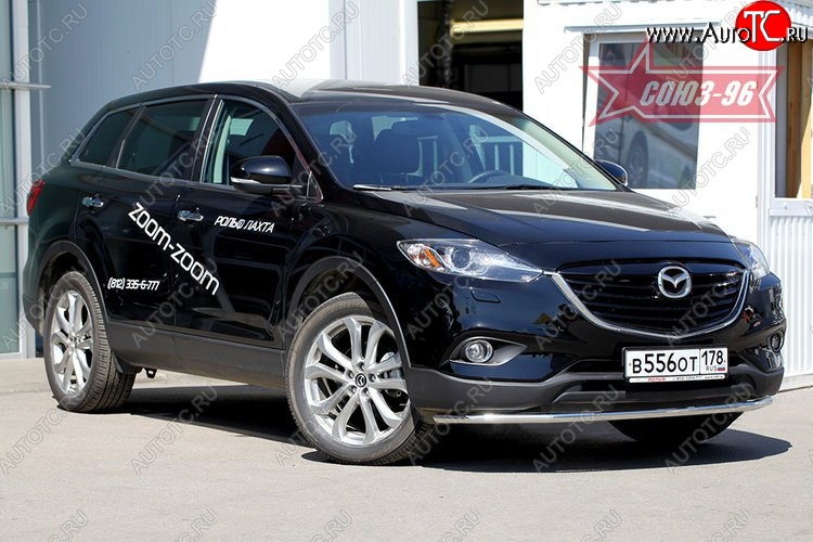 16 199 р. Защита переднего бампера (d42) Souz-96 Mazda CX-9 TB дорестайлинг (2007-2009)  с доставкой в г. Санкт‑Петербург