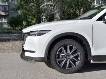 12 499 р. Одинарная защита переднего бампера Russtal диаметром 63 мм Mazda CX-5 KF (2016-2024)  с доставкой в г. Санкт‑Петербург. Увеличить фотографию 2