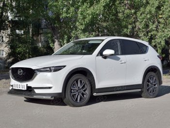 12 499 р. Одинарная защита переднего бампера Russtal диаметром 63 мм Mazda CX-5 KF (2016-2024)  с доставкой в г. Санкт‑Петербург. Увеличить фотографию 1