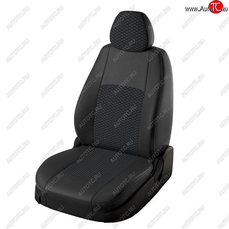 6 199 р. Чехлы для сидений Lord Autofashion Турин (экокожа, жаккард) Mazda CX-5 KF (2016-2024) (Чёрный, вставка жаккард Вега)  с доставкой в г. Санкт‑Петербург