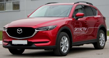 7 599 р. Рейлинги крыши АПС  Mazda CX-5  KF (2016-2024) (Черно-серые, без поперечин)  с доставкой в г. Санкт‑Петербург. Увеличить фотографию 4