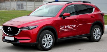 7 599 р. Рейлинги крыши АПС  Mazda CX-5  KF (2016-2024) (Черно-серые, без поперечин)  с доставкой в г. Санкт‑Петербург. Увеличить фотографию 2