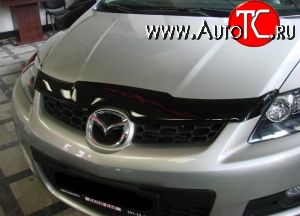 2 879 р. Дефлектор капота NovLine Mazda CX-7 ER дорестайлинг (2006-2010)  с доставкой в г. Санкт‑Петербург