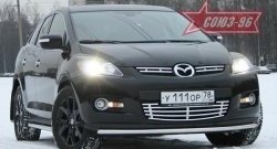 10 664 р. Защита переднего бампера d 42  Mazda CX-7  ER (2006-2010) дорестайлинг  с доставкой в г. Санкт‑Петербург. Увеличить фотографию 1