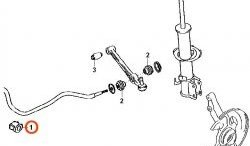 529 р. Полиуретановая втулка стабилизатора передней подвески Точка Опоры (26 мм) Mazda 2/Demio DW дорестайлинг (1996-1999)  с доставкой в г. Санкт‑Петербург. Увеличить фотографию 2