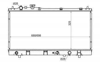 4 699 р. Радиатор двигателя SAT (трубчатый, МКПП/АКПП) Mazda 323/Familia седан BJ дорестайлинг (1998-2000)  с доставкой в г. Санкт‑Петербург. Увеличить фотографию 1