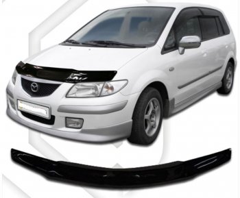 Дефлектор капота CA-Plastic) Mazda MPV LW дорестайлинг (1999-2002)