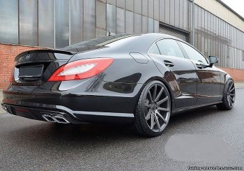 4 499 р. Спойлер багажника AMG Mercedes-Benz CLS class W218 (2011-2017) (Неокрашенный)  с доставкой в г. Санкт‑Петербург. Увеличить фотографию 1