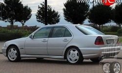 8 299 р. Пороги накладки AMG  Mercedes-Benz C-Class ( S202,  W202) (1992-2001) дорестайлинг универсал, дорестайлинг седан, рестайлинг седан, рестайлинг универсал (Неокрашенные)  с доставкой в г. Санкт‑Петербург. Увеличить фотографию 1