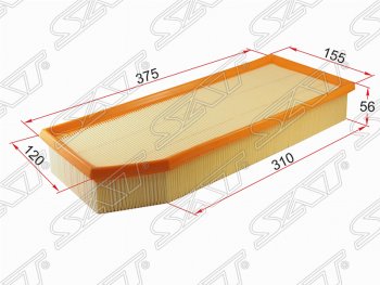 Фильтр воздушный двигателя (diesel) SAT (375/310х155/120х56 mm) Mercedes-Benz E-Class W210 дорестайлинг седан (1996-1999)