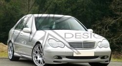 12 219 р. Накладка на передний бампер Rieger Mercedes-Benz C-Class W203 дорестайлинг седан (2000-2004)  с доставкой в г. Санкт‑Петербург. Увеличить фотографию 1