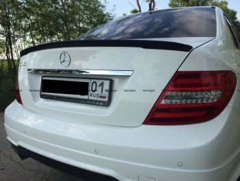 3 399 р. Лип спойлер АВТОКРАТ  Mercedes-Benz C-Class  W204 (2007-2015) дорестайлинг седан, рестайлинг седан (Неокрашенный)  с доставкой в г. Санкт‑Петербург. Увеличить фотографию 2