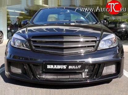 8 149 р. Радиаторная решётка Brabus Bullit Mercedes-Benz C-Class W204 дорестайлинг седан (2007-2011) (Неокрашенная)  с доставкой в г. Санкт‑Петербург