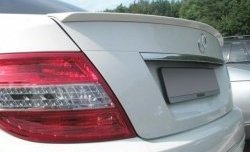 4 499 р. Лип спойлер AMG Style Mercedes-Benz C-Class W204 дорестайлинг седан (2007-2011) (Неокрашенный)  с доставкой в г. Санкт‑Петербург. Увеличить фотографию 4