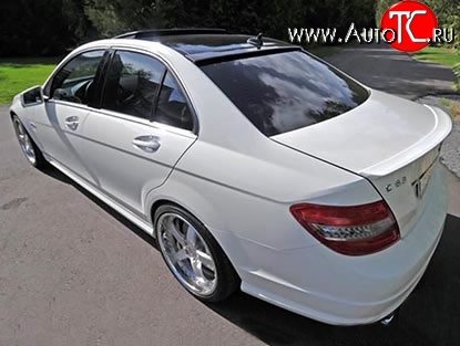 5 099 р. Лип спойлер AMG Mercedes-Benz C-Class W204 дорестайлинг седан (2007-2011) (Неокрашенный)  с доставкой в г. Санкт‑Петербург