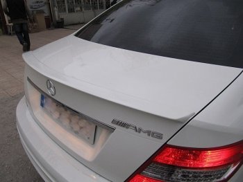 3 499 р. Спойлер багажника AMG Mercedes-Benz C-Class W204 дорестайлинг седан (2007-2011) (Неокрашенный)  с доставкой в г. Санкт‑Петербург. Увеличить фотографию 2