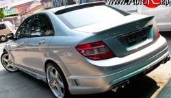 18 449 р. Задний бампер WALD Mercedes-Benz C-Class W204 дорестайлинг седан (2007-2011) (Неокрашенный)  с доставкой в г. Санкт‑Петербург. Увеличить фотографию 1