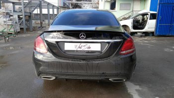 3 399 р. Лип спойлер АВТОКРАТ  Mercedes-Benz C-Class  W205 (2015-2018) дорестайлинг седан (Неокрашенный)  с доставкой в г. Санкт‑Петербург. Увеличить фотографию 6