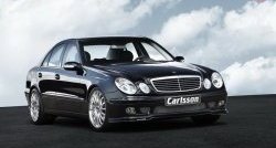 11 399 р. Накладка Carlsson на передний бампер Mercedes-Benz E-Class W211 дорестайлинг седан (2002-2006) (Неокрашенная)  с доставкой в г. Санкт‑Петербург. Увеличить фотографию 5