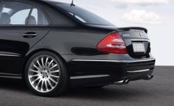 11 399 р. Накладка Carlsson на задний бампер Mercedes-Benz E-Class W211 дорестайлинг седан (2002-2006) (Неокрашенная)  с доставкой в г. Санкт‑Петербург. Увеличить фотографию 5