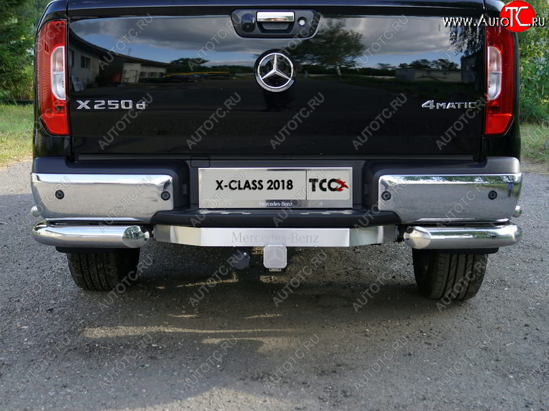 19 999 р. Фаркоп (тягово-сцепное устройство) TCC (надпись Mercedes-Benz)  Mercedes-Benz X class  W470 (2017-2020) (Оцинкованный, шар E)  с доставкой в г. Санкт‑Петербург