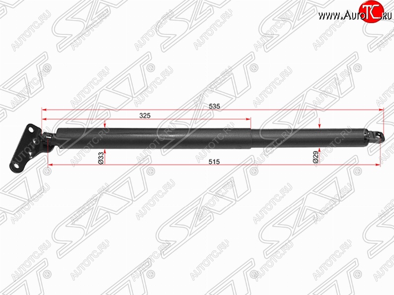 6 749 р. Упор крышки багажника SAT (газовый)  Mercedes-Benz GL class  X164 (2006-2012) дорестайлинг, рестайлинг  с доставкой в г. Санкт‑Петербург