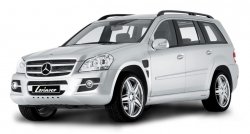 22 499 р. Пластиковые пороги Lorinser Mercedes-Benz GL class X164 дорестайлинг (2006-2009) (Неокрашенные)  с доставкой в г. Санкт‑Петербург. Увеличить фотографию 2