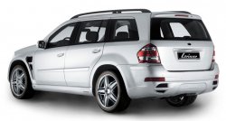 22 499 р. Пластиковые пороги Lorinser Mercedes-Benz GL class X164 рестайлинг (2009-2012) (Неокрашенные)  с доставкой в г. Санкт‑Петербург. Увеличить фотографию 3