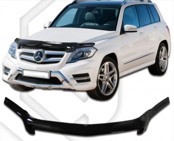 Дефлектор капота CA-Plastic Mercedes-Benz GLK class X204 дорестайлинг (2008-2012)