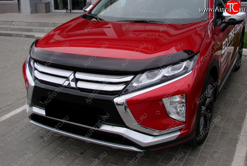 2 499 р. Дефлектор капота SIM Mitsubishi Eclipse Cross GK (2017-2024)  с доставкой в г. Санкт‑Петербург