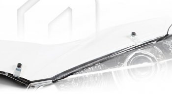1 799 р. Дефлектор капота на CA-Plastic  Mitsubishi ASX (2019-2024) (Classic прозрачный, Без надписи)  с доставкой в г. Санкт‑Петербург. Увеличить фотографию 1