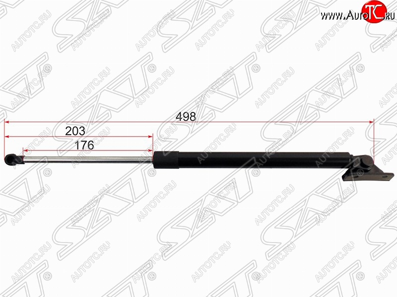 849 р. Правый упор крышки багажника SAT (L498 mm)  Mitsubishi ASX (2010-2024) дорестайлинг, 1-ый рестайлинг, 2-ой рестайлинг, 3-ий рестайлинг  с доставкой в г. Санкт‑Петербург