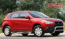 8 999 р. Защита переднего бампера Souz-96 (d60) Mitsubishi ASX дорестайлинг (2010-2012)  с доставкой в г. Санкт‑Петербург. Увеличить фотографию 1