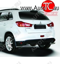 7 109 р. Защита заднего бампера уголки d42 Souz-96 Mitsubishi ASX 1-ый рестайлинг (2013-2016)  с доставкой в г. Санкт‑Петербург