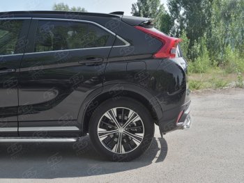 15 999 р. Защита заднего бампера (Ø63 мм, нержавейка) SLITKOFF  Mitsubishi Eclipse Cross  GK (2017-2021) дорестайлинг  с доставкой в г. Санкт‑Петербург. Увеличить фотографию 3