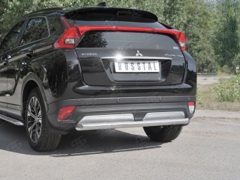 15 999 р. Защита заднего бампера (Ø63 мм, нержавейка) SLITKOFF  Mitsubishi Eclipse Cross  GK (2017-2021) дорестайлинг  с доставкой в г. Санкт‑Петербург. Увеличить фотографию 4