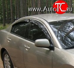 999 р. Комплект дефлекторов окон (ветровиков) 4 шт. (седан) Russtal Mitsubishi Galant (2004-2012)  с доставкой в г. Санкт‑Петербург