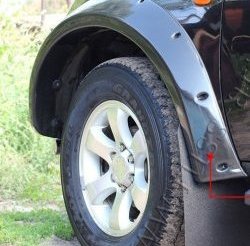 27 849 р. Накладки на колёсные арки RA (усиленные)  Mitsubishi L200  5 KK,KL (2015-2019) дорестайлинг (Поверхность глянец (под окраску), Неокрашенные)  с доставкой в г. Санкт‑Петербург. Увеличить фотографию 2