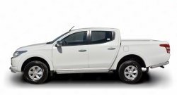 Широкая защита порогов (рестайлинг) Russtal Mitsubishi L200 5 KK,KL дорестайлинг (2015-2019)