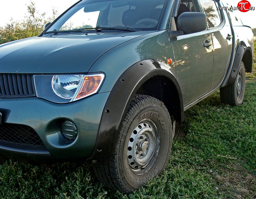 16 999 р. Расширители арок RA (комплект, 90 мм, Standart)  Mitsubishi L200 ( 4,  5 KK,KL) (2006-2022)  дорестайлинг, рестайлинг (Поверхность шагрень)  с доставкой в г. Санкт‑Петербург