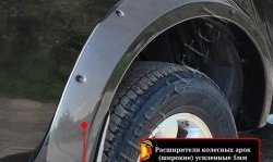 27 849 р. Накладки на колёсные арки RA (усиленные)  Mitsubishi L200  4 (2006-2014)  дорестайлинг (Плверхность глянец (подд окраску), Неокрашенные)  с доставкой в г. Санкт‑Петербург. Увеличить фотографию 3